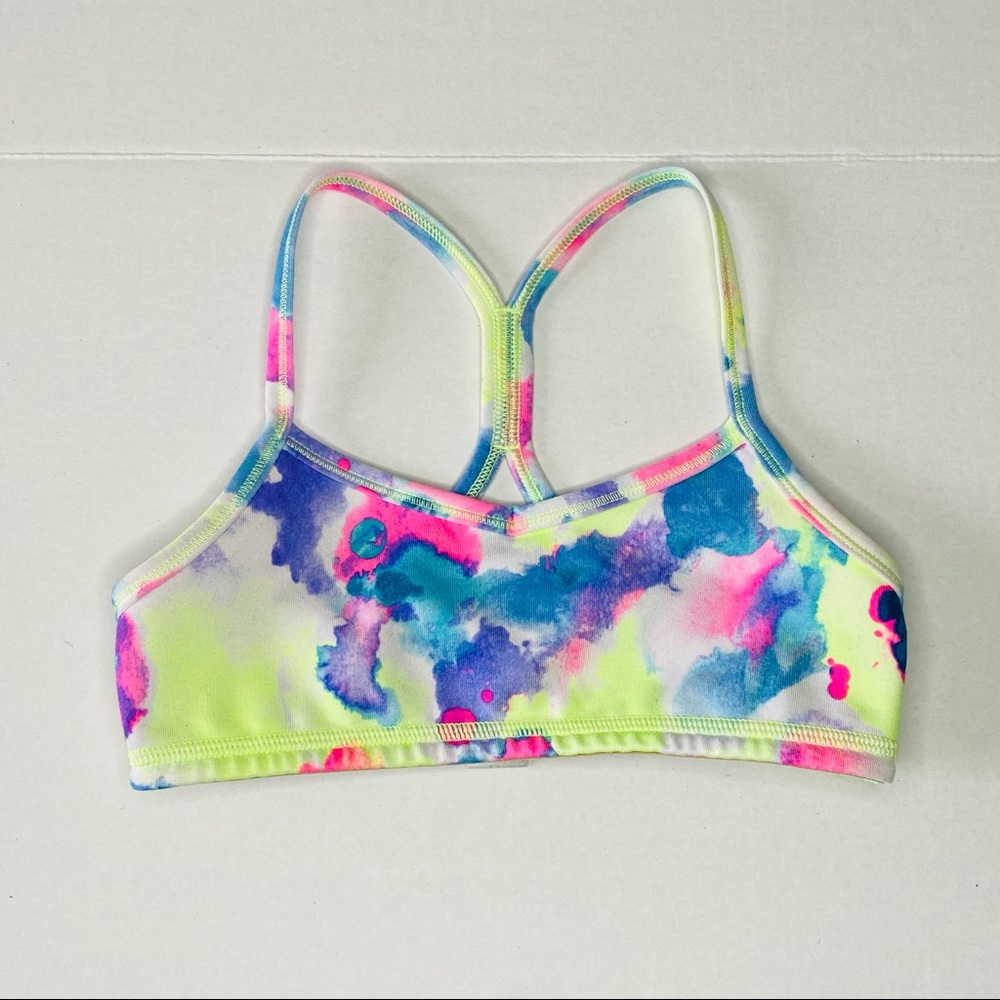 Ivivva Drill Sports Bra in Mermaid Tears size 4